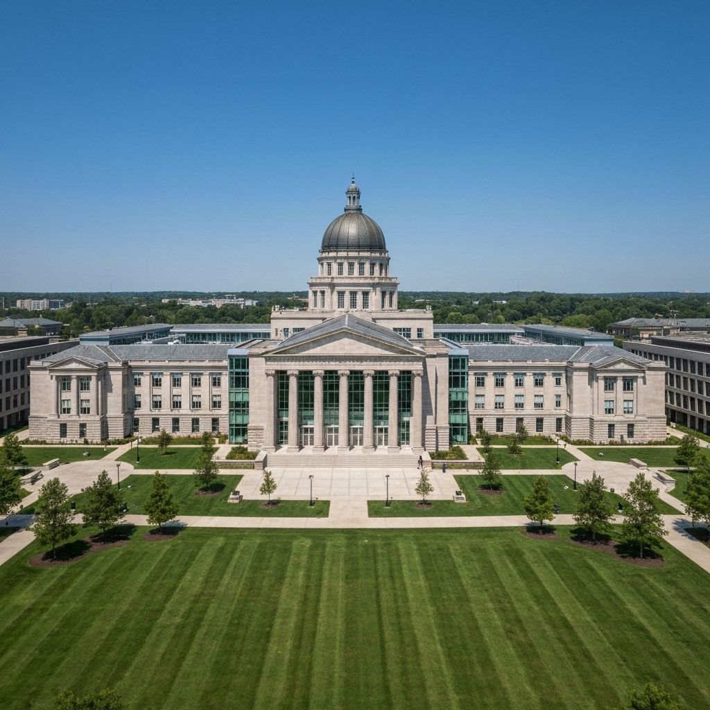 Prestigious university building representing educational opportunities